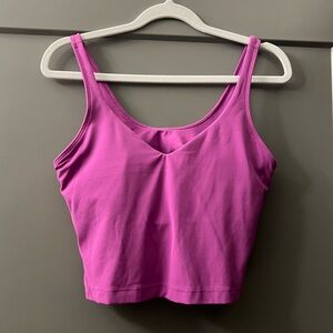 LuluLemon Purple Align Tank Cropped